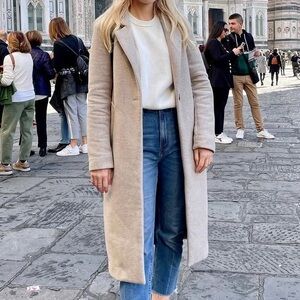 Abercrombie & Fitch Beige Long Coat